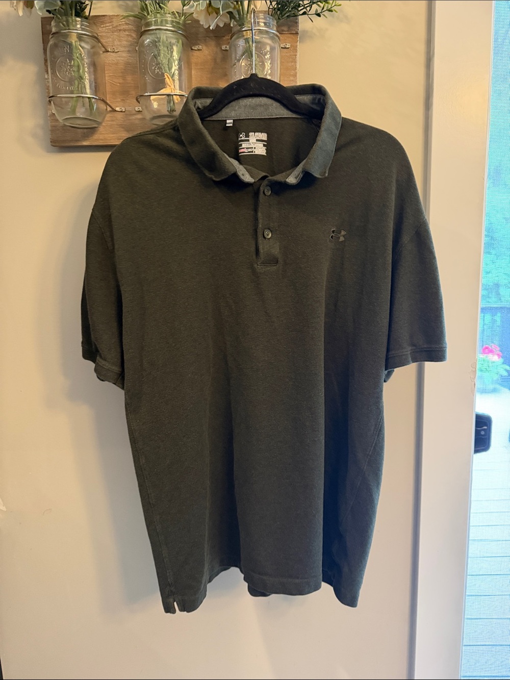 Under Armour Men's Olive Green Performance Polo